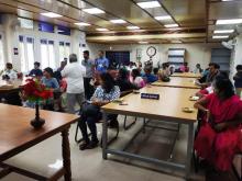 Research  Students  from  Annamalai  University  visited Romain  Rolland Library    on  20-02-2021